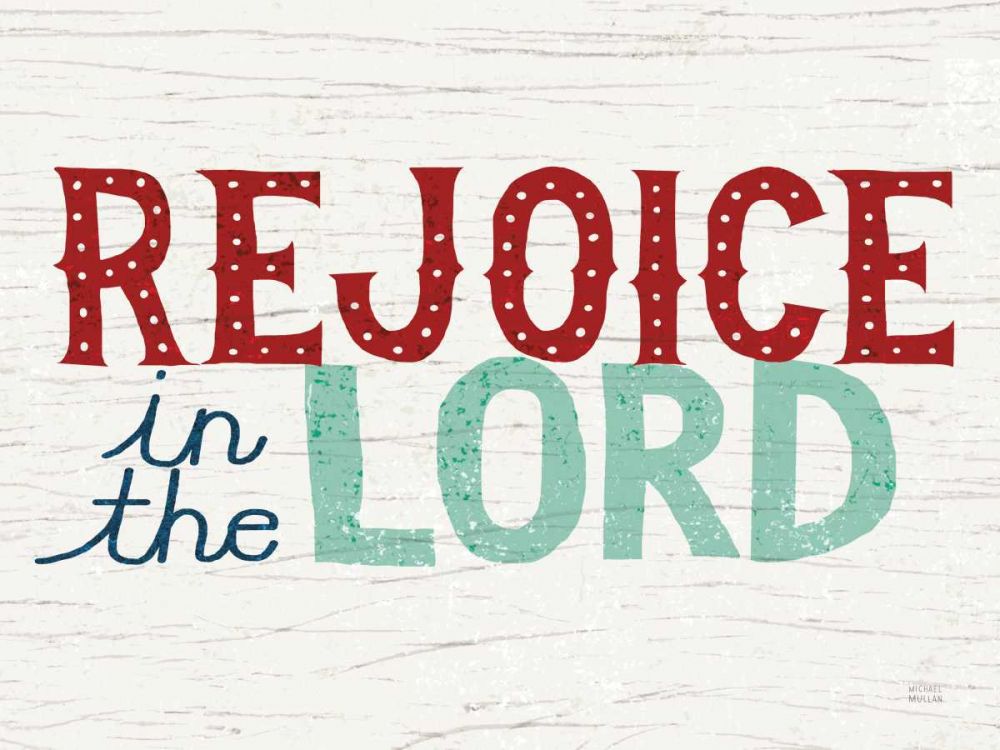 Holiday on Wheels Rejoice in the Lord v2 art print by Michael Mullan for $57.95 CAD