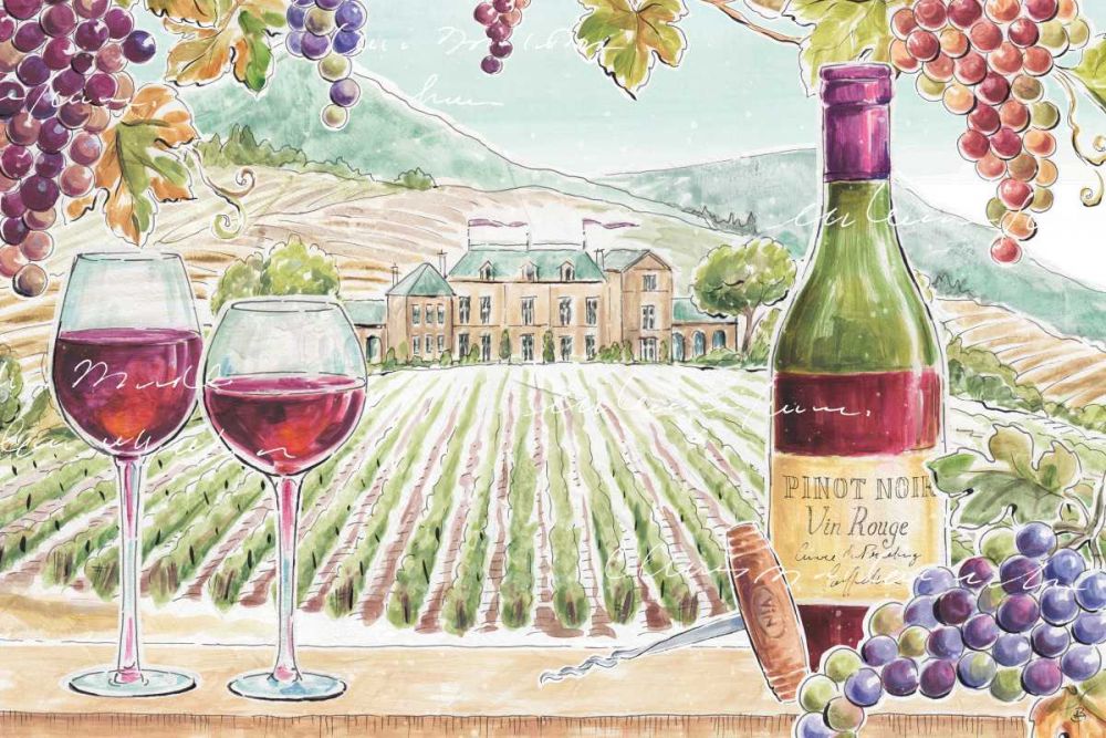 Wine Country I art print by Daphne Brissonnet for $57.95 CAD