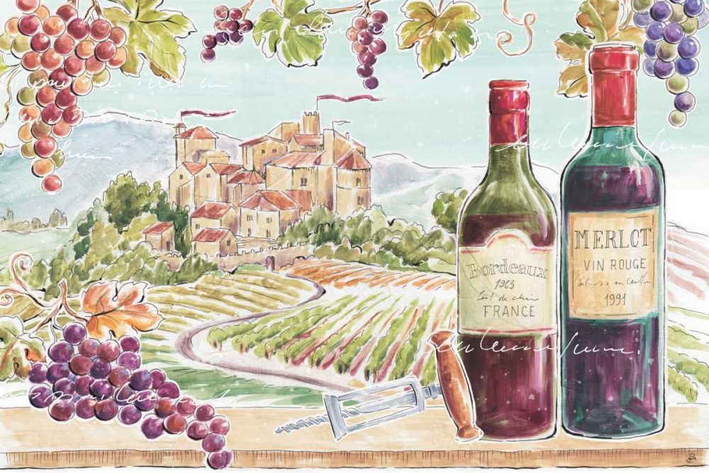 Wine Country II art print by Daphne Brissonnet for $57.95 CAD