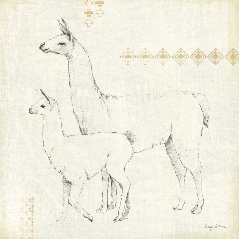 Llama Land X art print by Avery Tillmon for $57.95 CAD