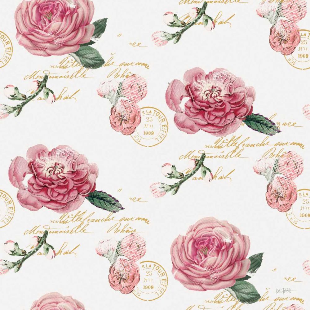 French Romance Pattern VI v2 art print by Katie Pertiet for $57.95 CAD