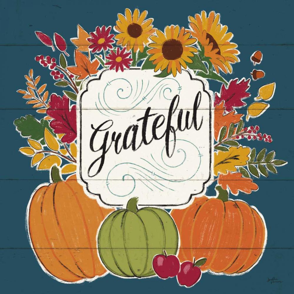 Thankful II Blue art print by Janelle Penner for $57.95 CAD