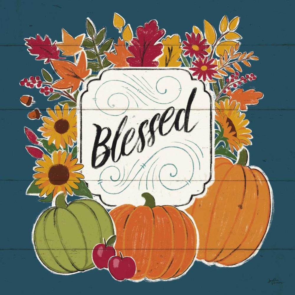 Thankful III Blue art print by Janelle Penner for $57.95 CAD