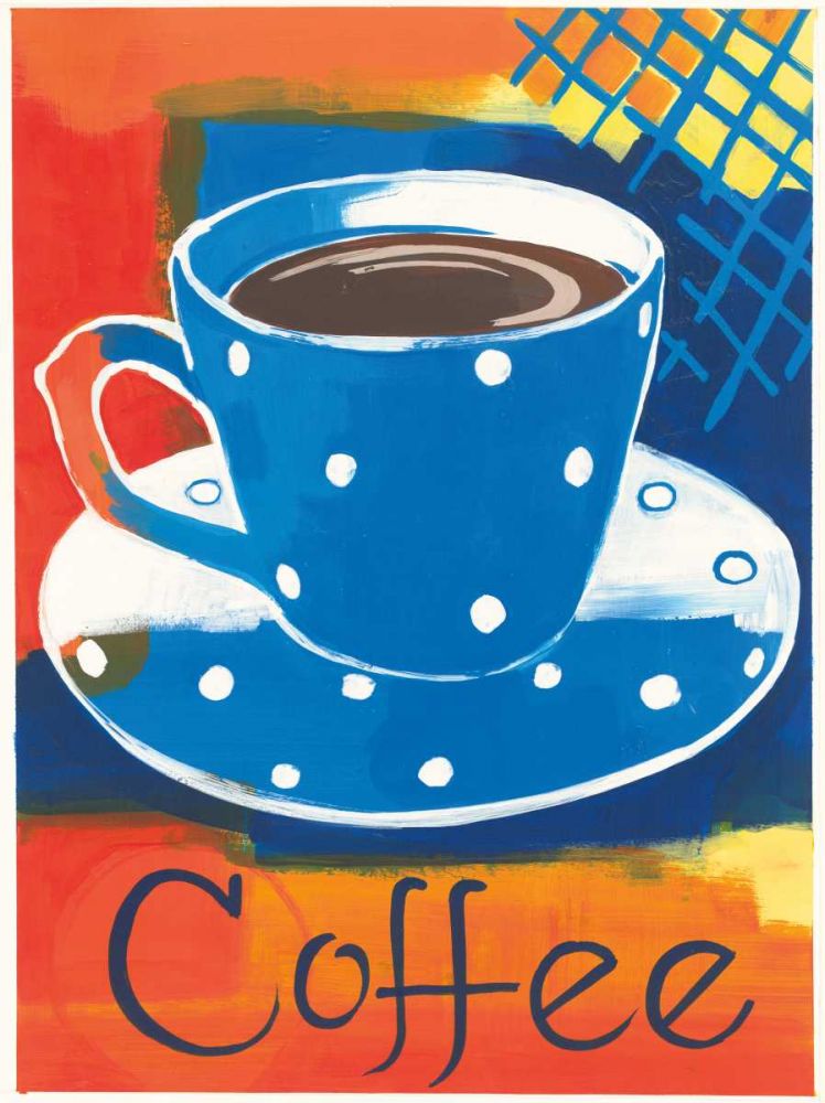 Blue Cup Coffee II art print by Kathrine Lovell for $57.95 CAD