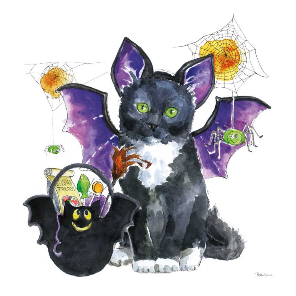 Halloween Pets VI art print by Beth Grove for $57.95 CAD