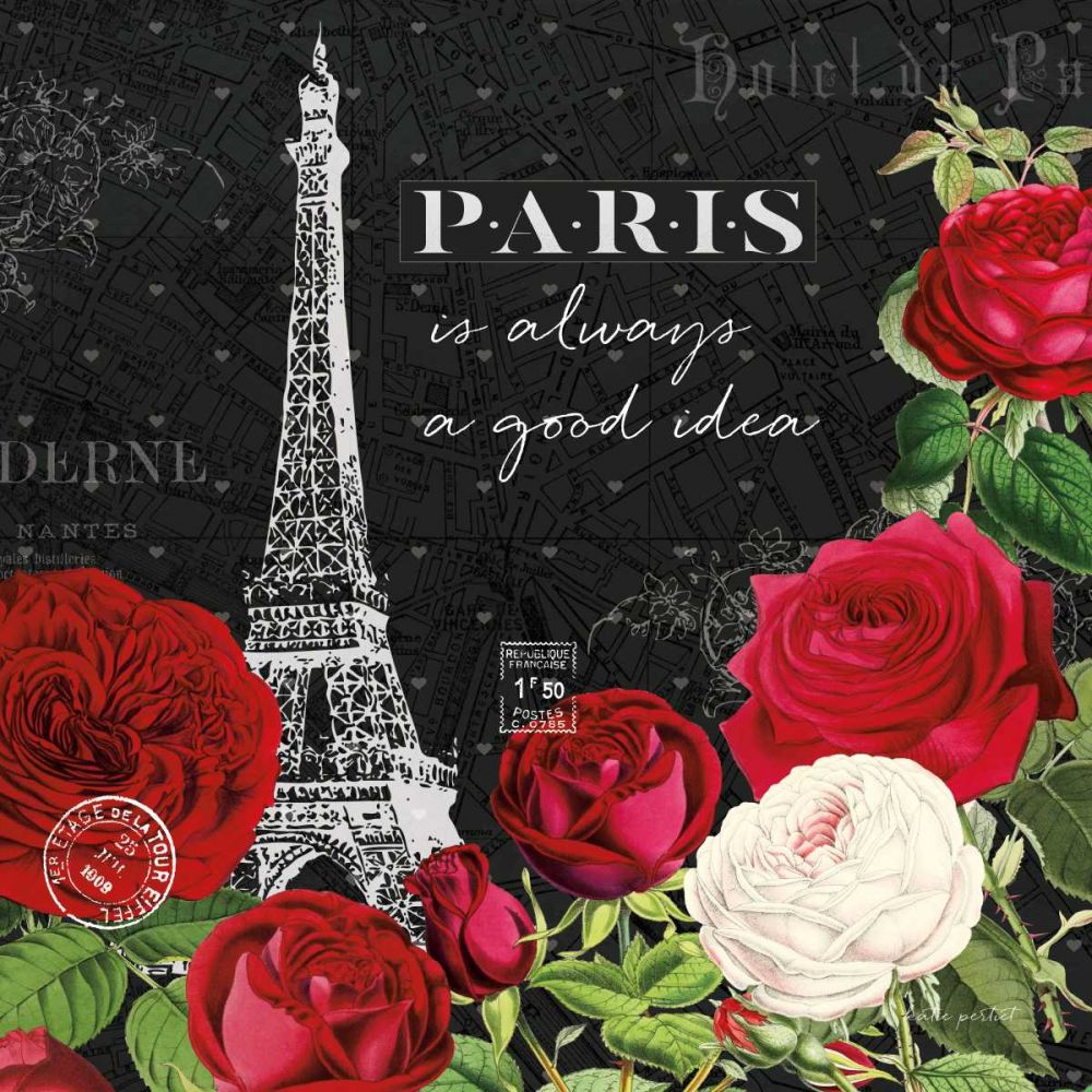 Rouge Paris II Black art print by Katie Pertiet for $57.95 CAD