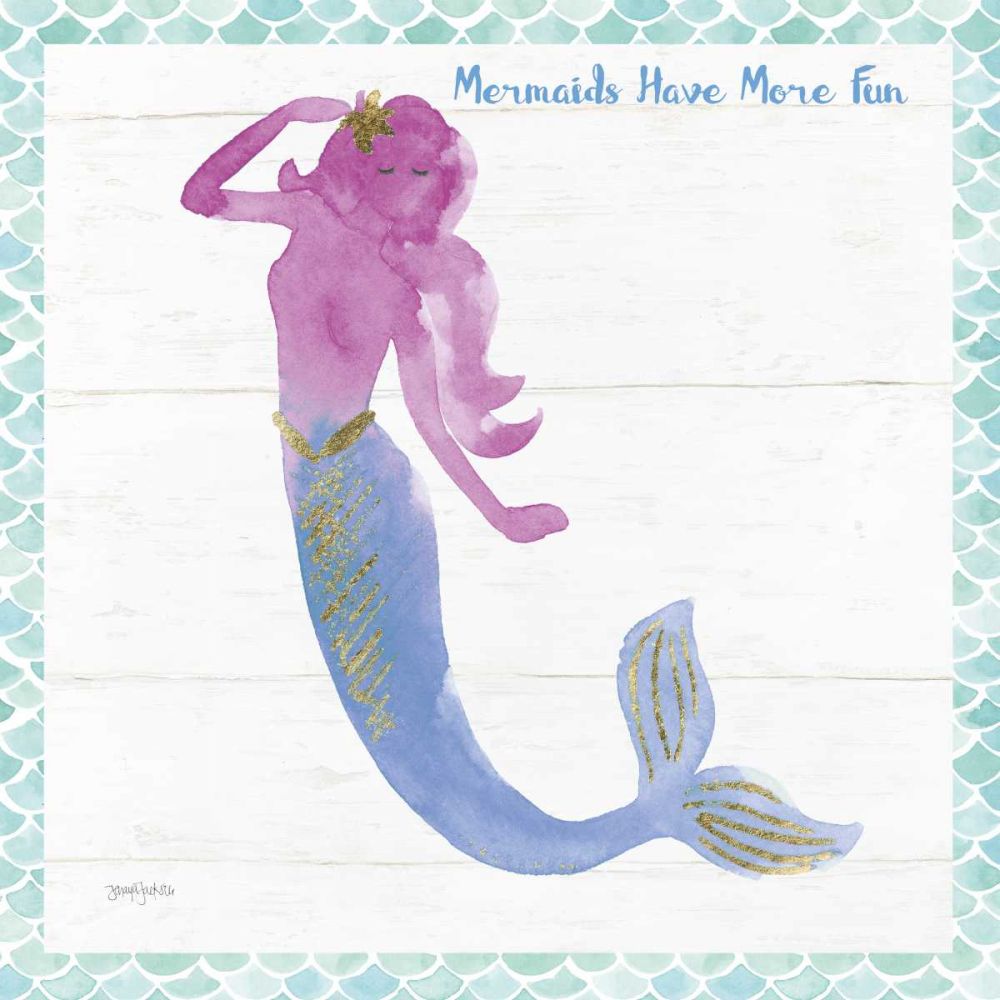 Mermaid Friends IV Fun art print by Jenaya Jackson for $57.95 CAD