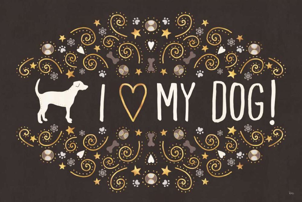 Otomi Dogs I Dark Neutral art print by Veronique Charron for $57.95 CAD