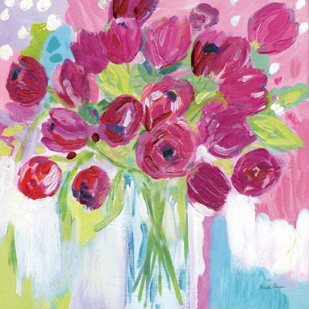 Joyful Tulips art print by Farida Zaman for $57.95 CAD