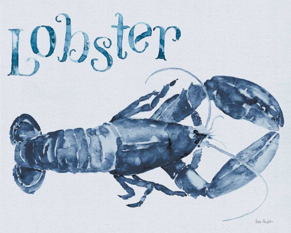 Beach House Kitchen Blue Lobster art print by Lisa Audit for $57.95 CAD