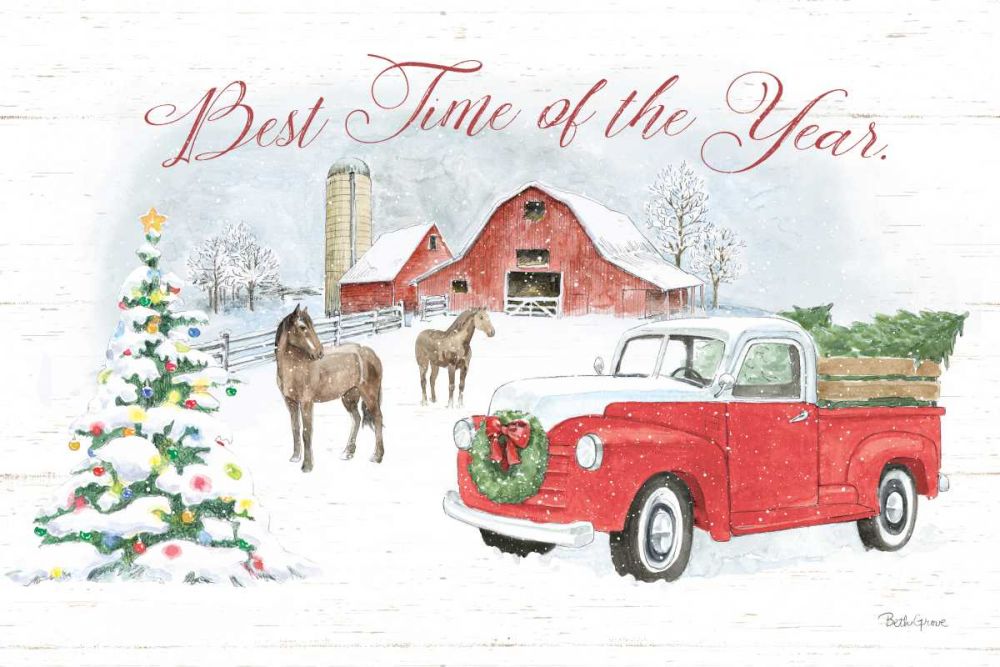 Farmhouse Holidays V art print by Beth Grove for $57.95 CAD