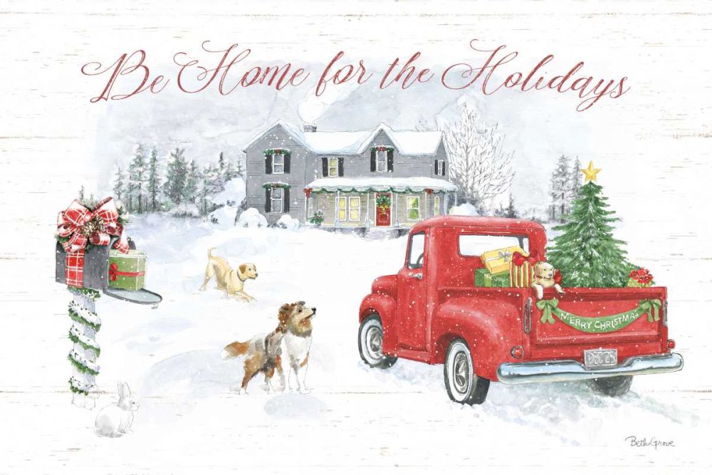 Farmhouse Holidays VI art print by Beth Grove for $57.95 CAD