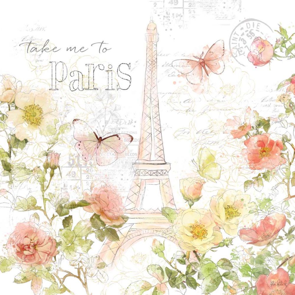 Painting Paris II art print by Katie Pertiet for $57.95 CAD