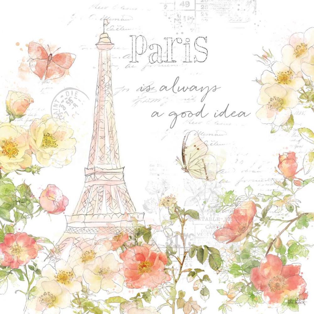 Painting Paris III art print by Katie Pertiet for $57.95 CAD