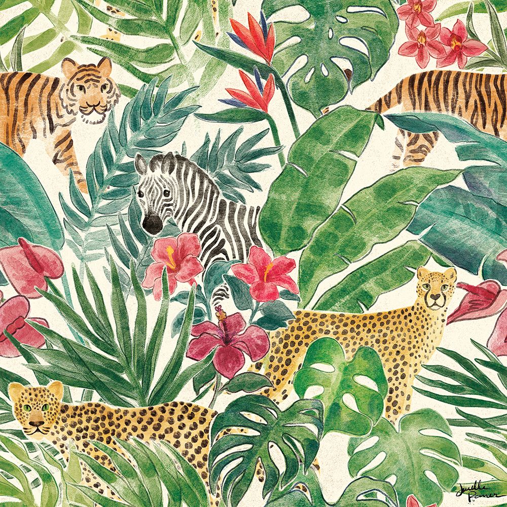 Jungle Vibes Step 01A art print by Janelle Penner for $57.95 CAD
