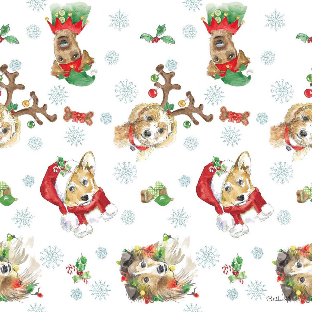 Holiday Paws Step 02A art print by Beth Grove for $57.95 CAD