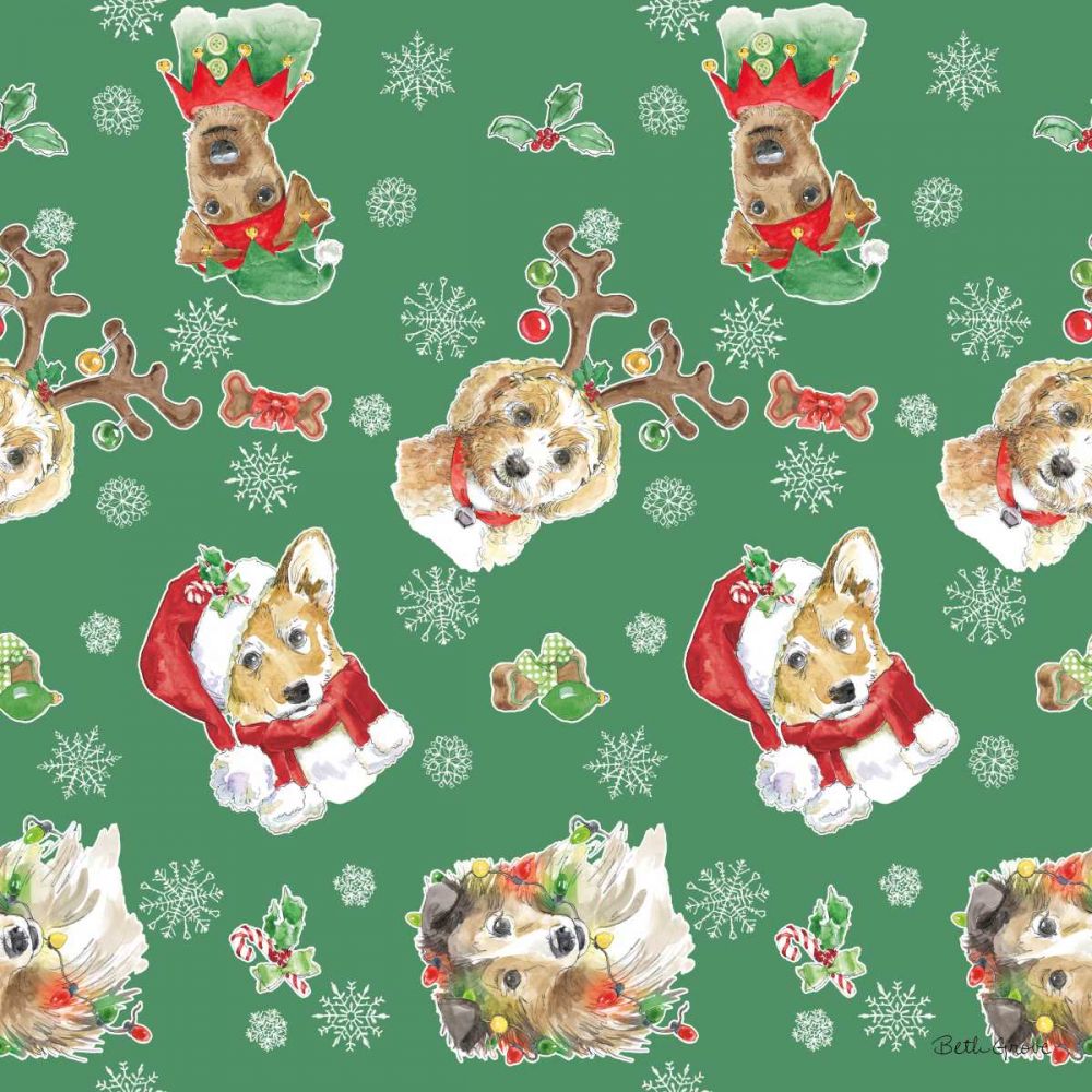 Holiday Paws Step 02D art print by Beth Grove for $57.95 CAD