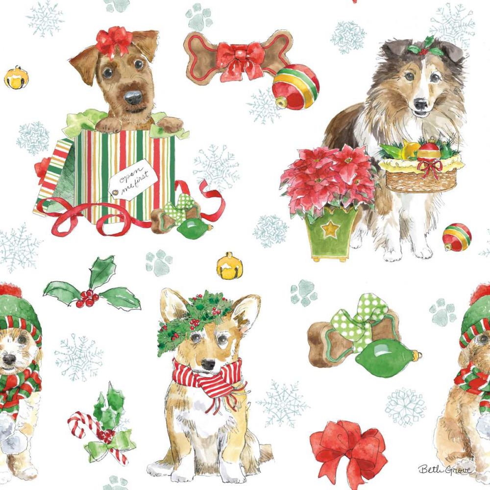 Holiday Paws Step 03A art print by Beth Grove for $57.95 CAD