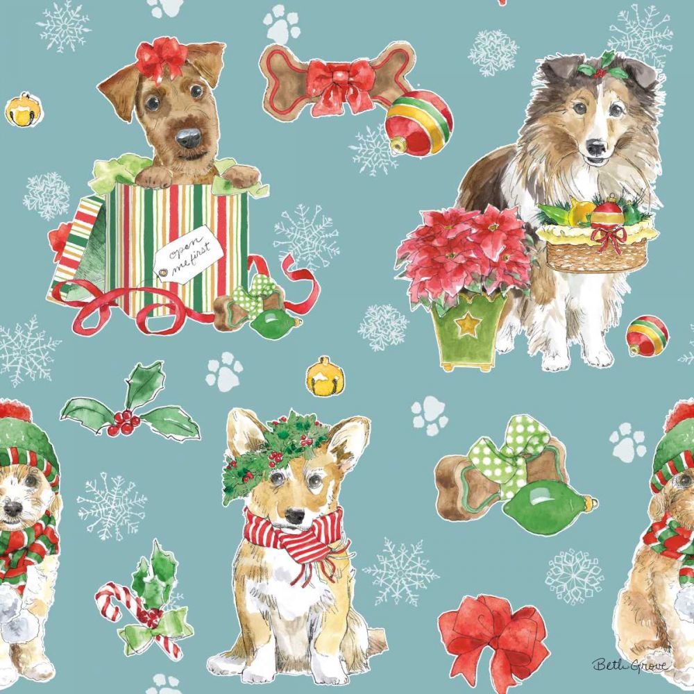Holiday Paws Step 03B art print by Beth Grove for $57.95 CAD