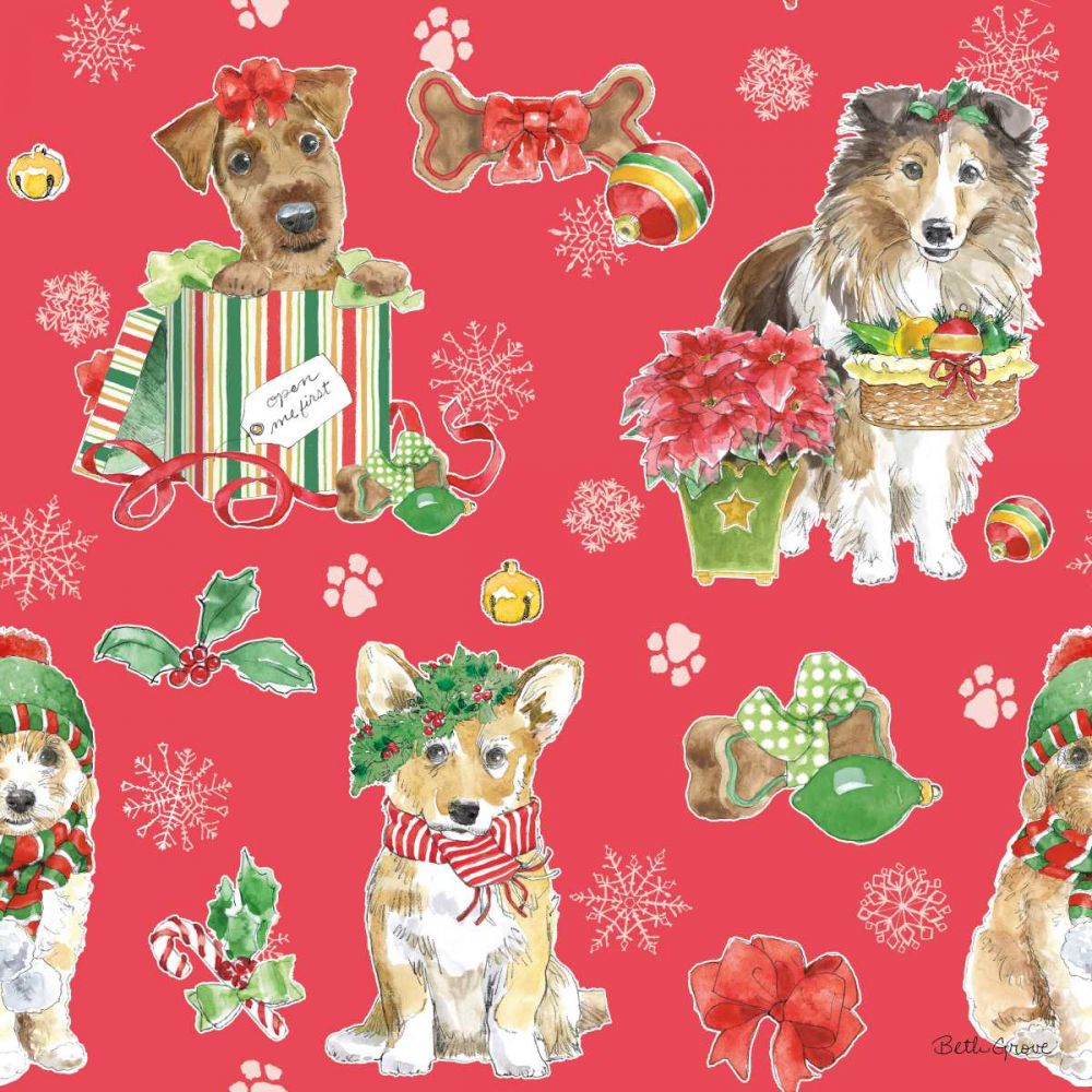 Holiday Paws Step 03C art print by Beth Grove for $57.95 CAD