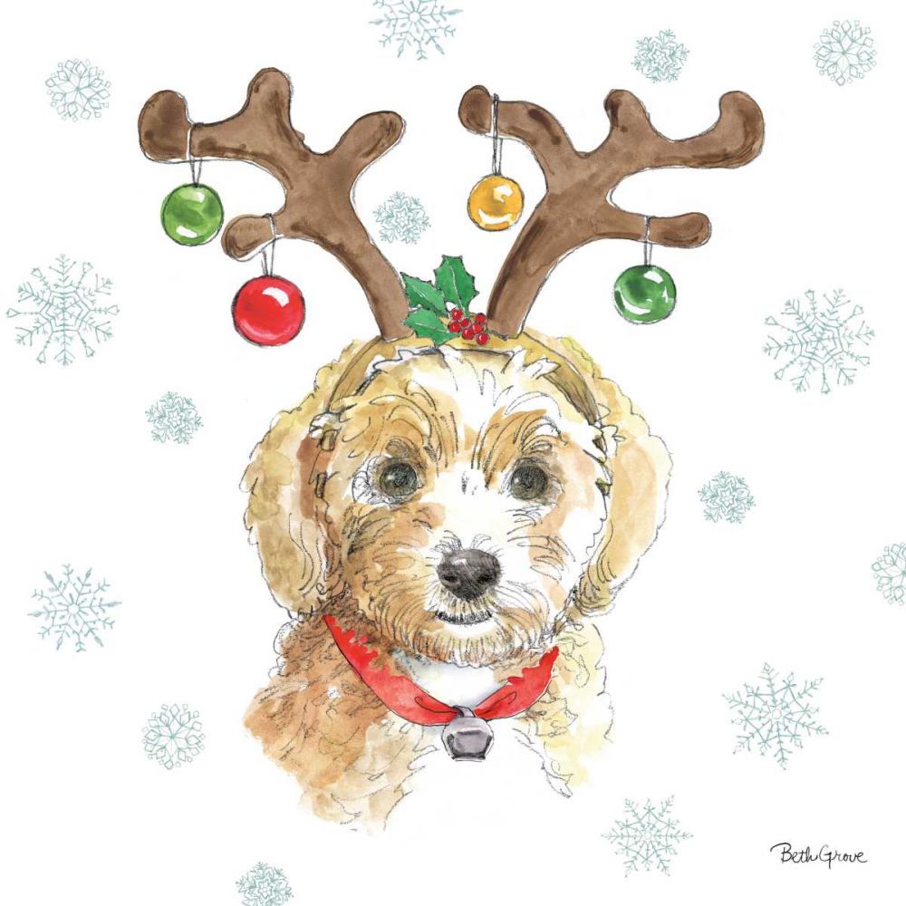 Holiday Paws VI art print by Beth Grove for $57.95 CAD