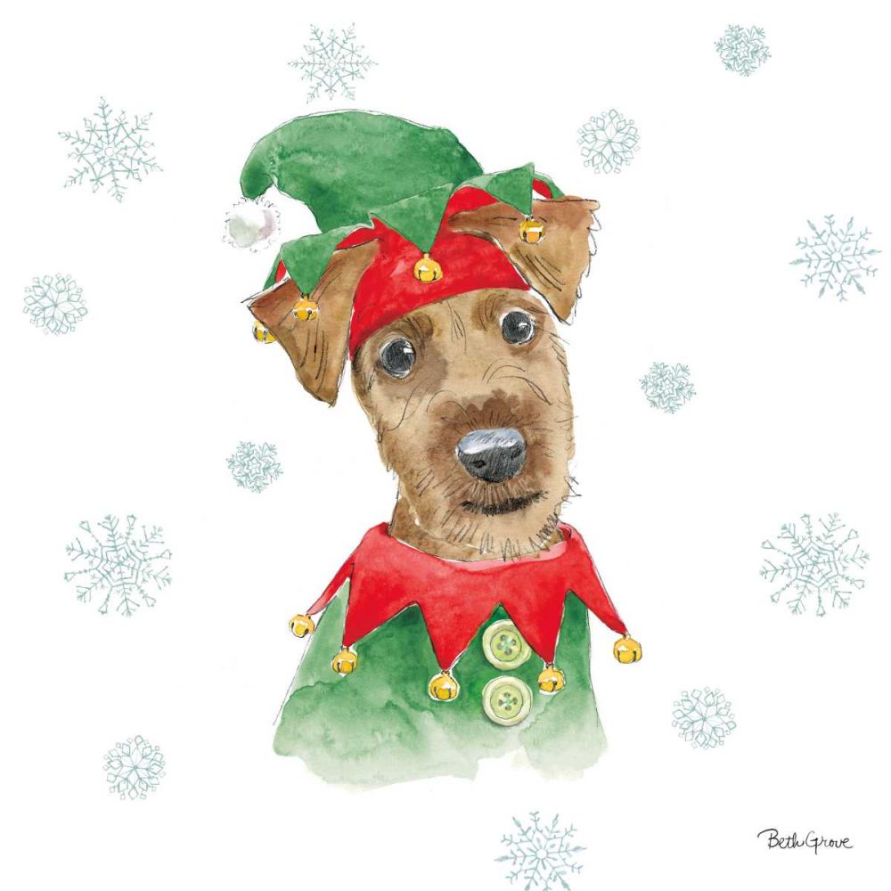 Holiday Paws VII art print by Beth Grove for $57.95 CAD