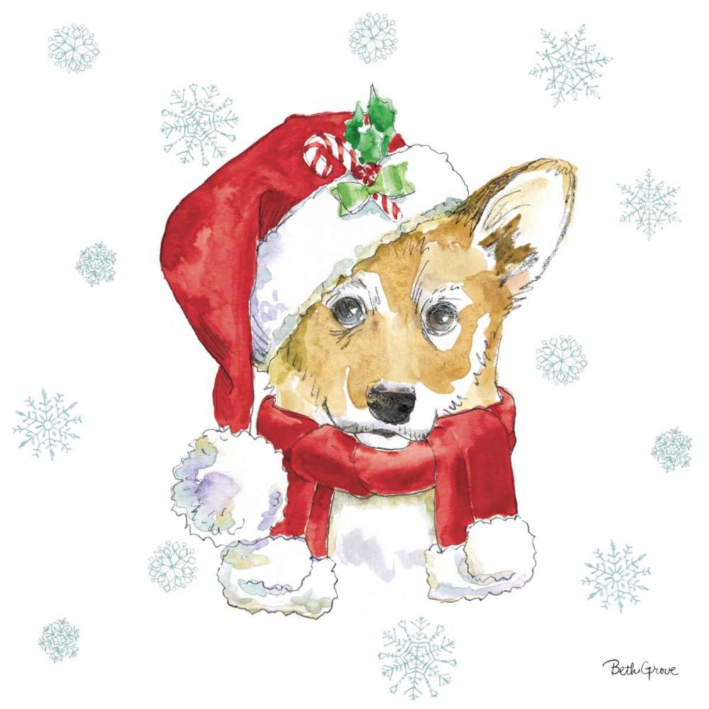 Holiday Paws VIII art print by Beth Grove for $57.95 CAD