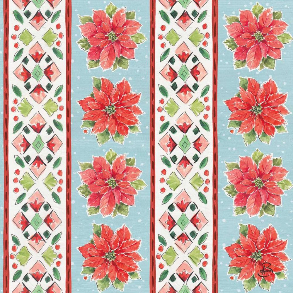 Country Poinsettias Step 06B art print by Daphne Brissonnet for $57.95 CAD