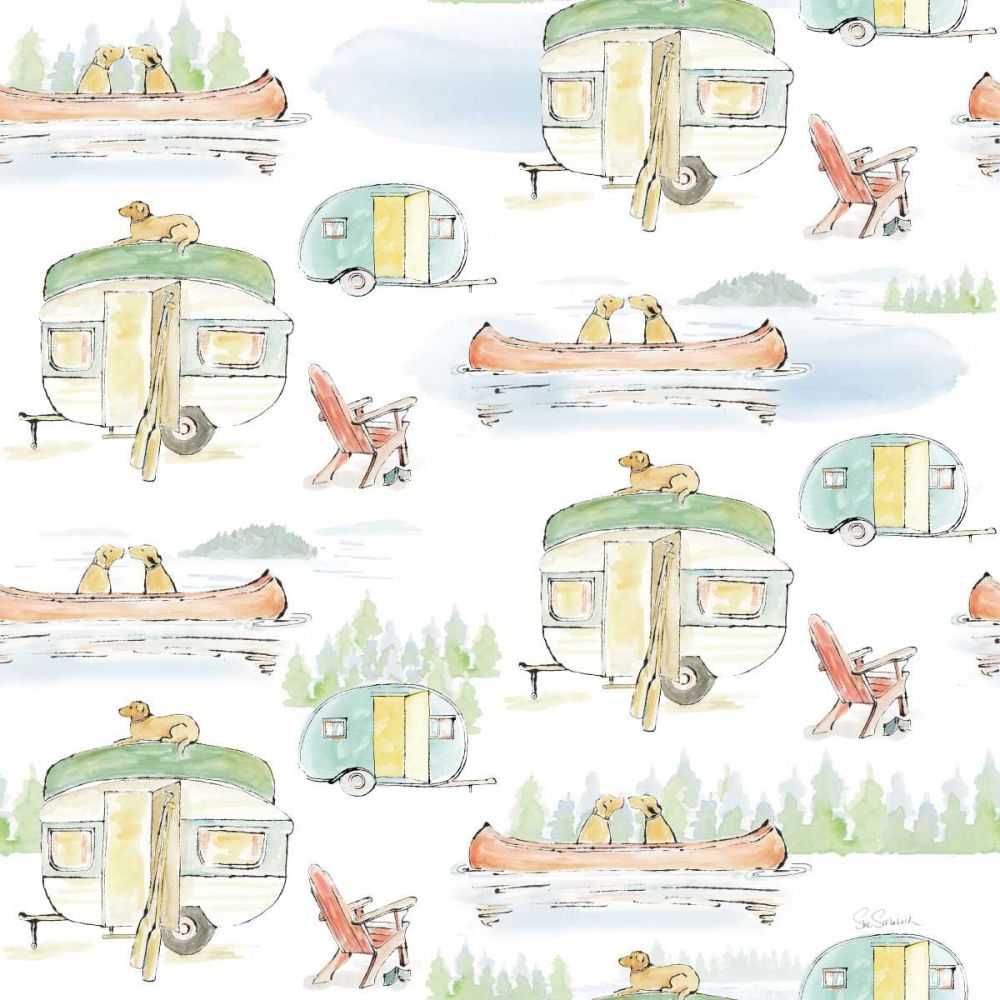 Lakeside Days Pattern VIA art print by Sue Schlabach for $57.95 CAD