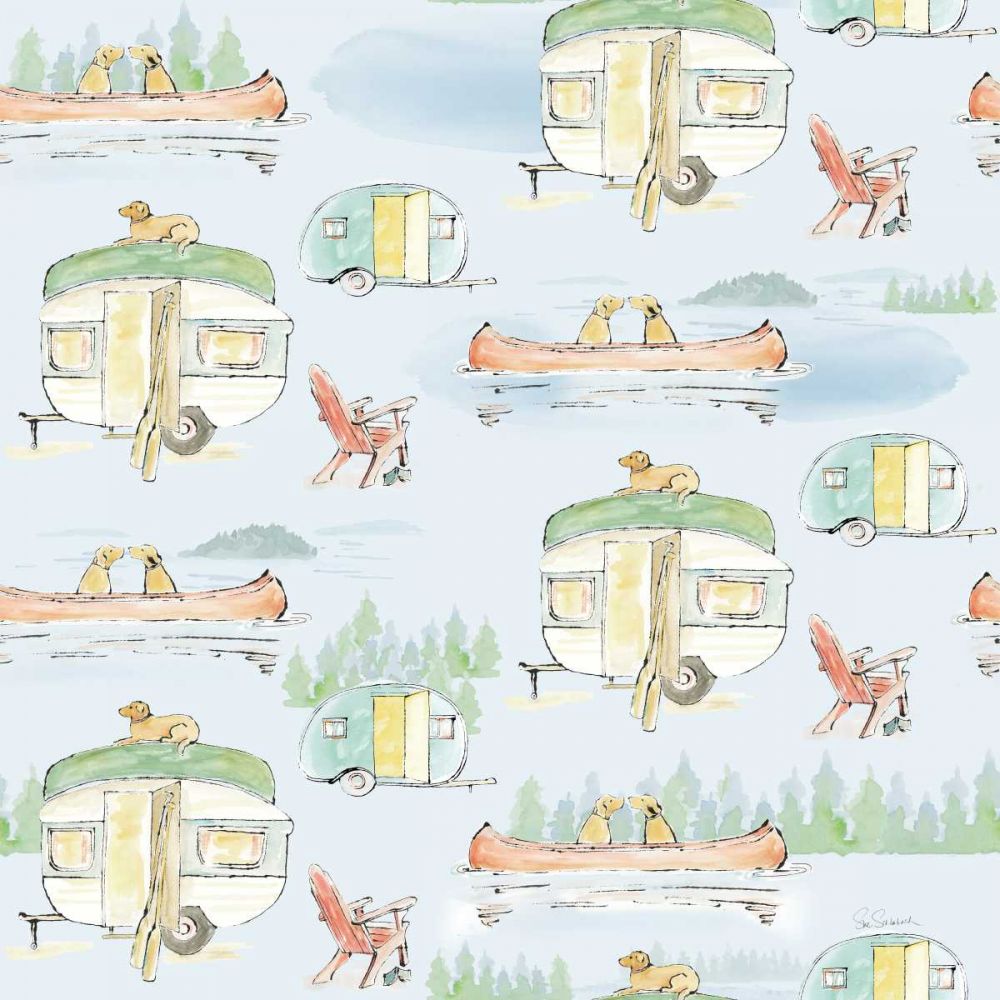 Lakeside Days Pattern VIB art print by Sue Schlabach for $57.95 CAD