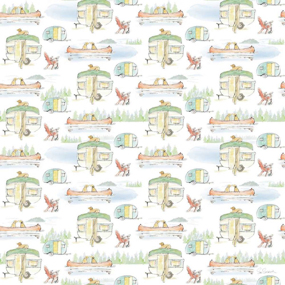 Lakeside Days Pattern VIIA art print by Sue Schlabach for $57.95 CAD