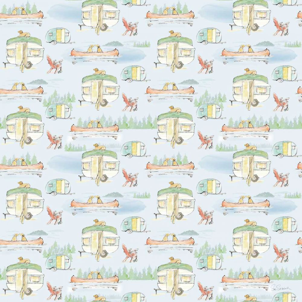 Lakeside Days Pattern VIIB art print by Sue Schlabach for $57.95 CAD