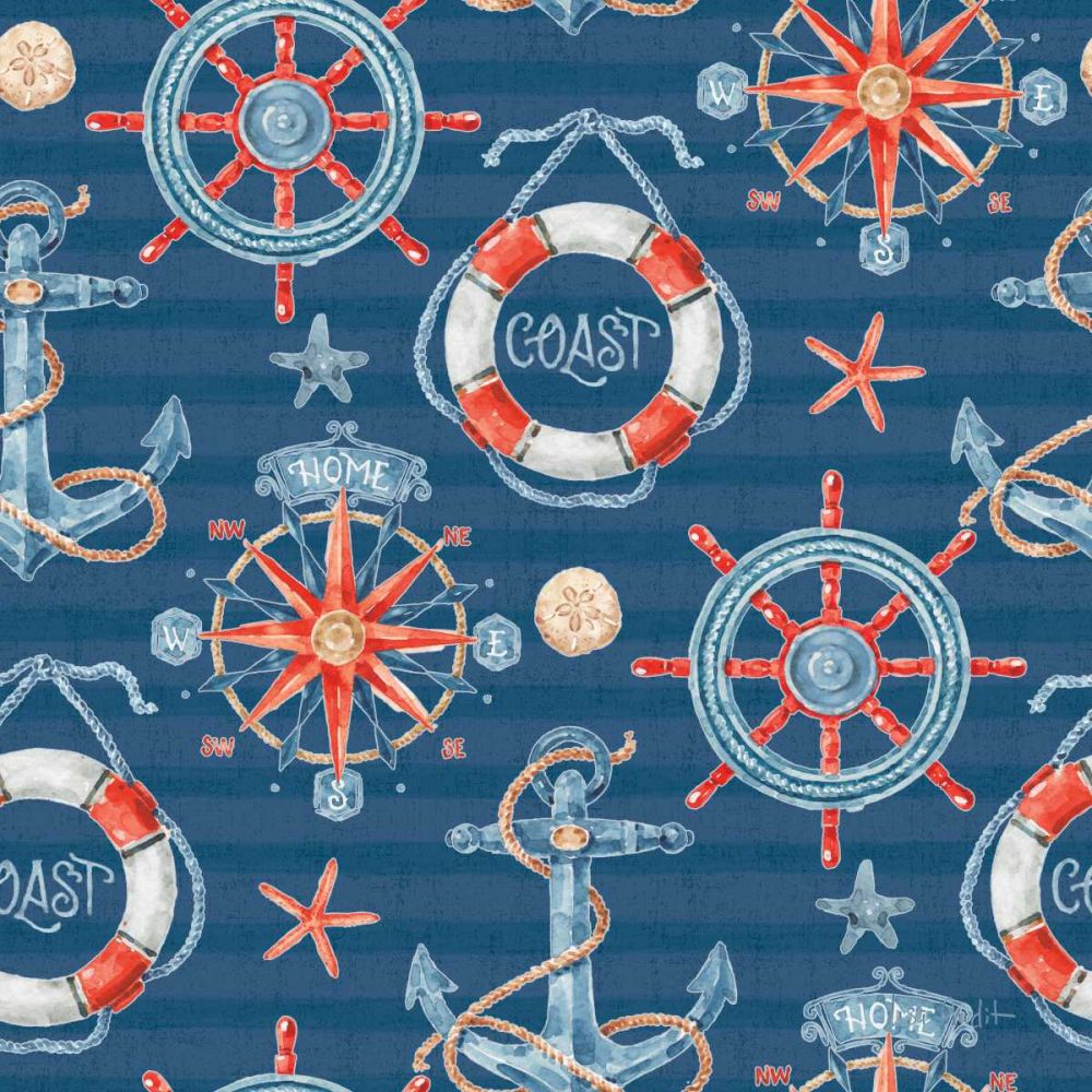 Nautical Life Step 01B art print by Lisa Audit for $57.95 CAD