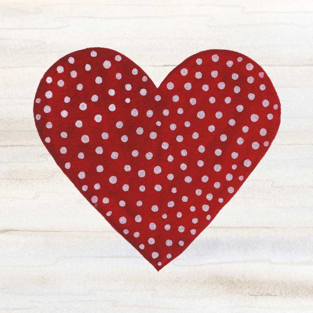 Rustic Valentine Heart I art print by Kathleen Parr McKenna for $57.95 CAD