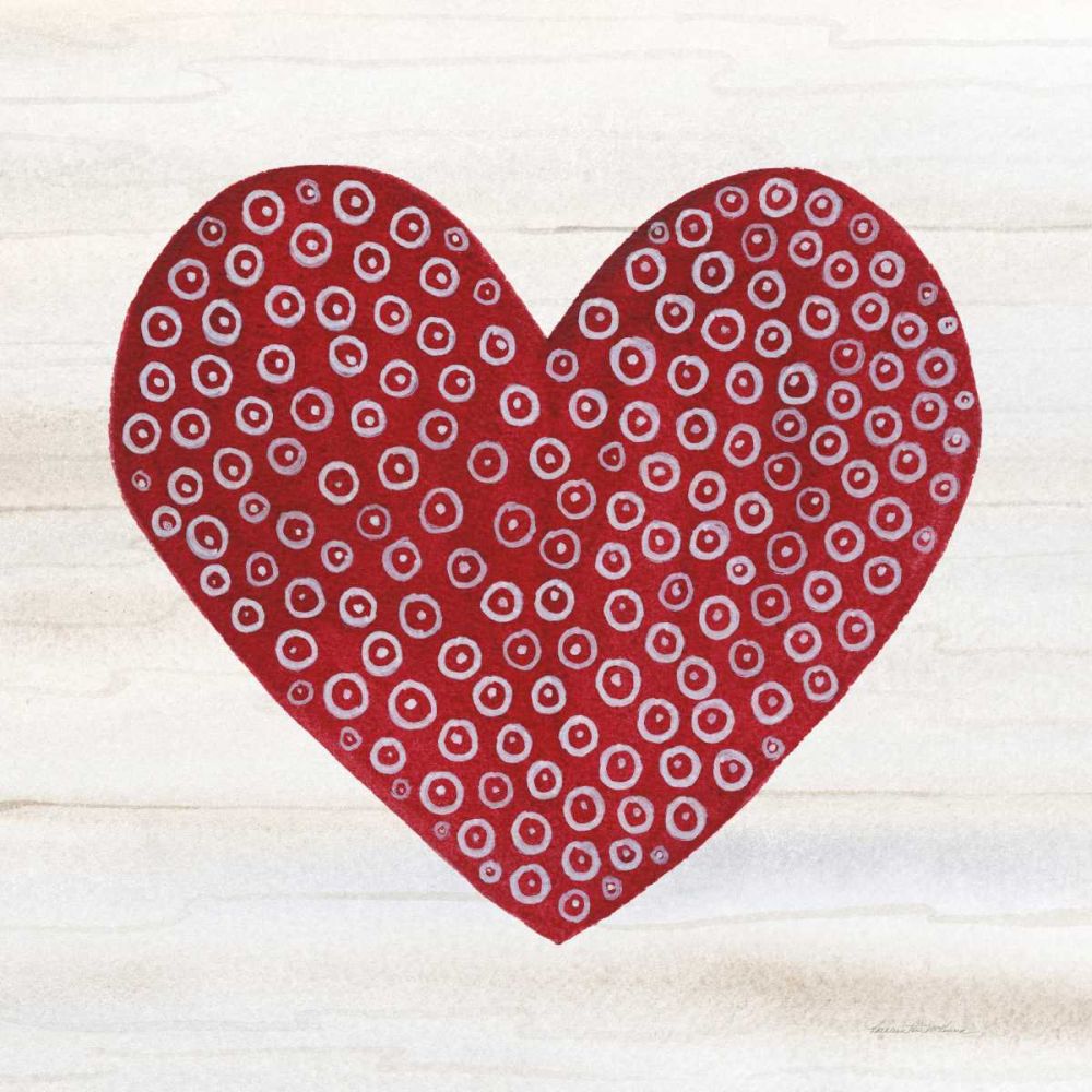 Rustic Valentine Heart III art print by Kathleen Parr McKenna for $57.95 CAD