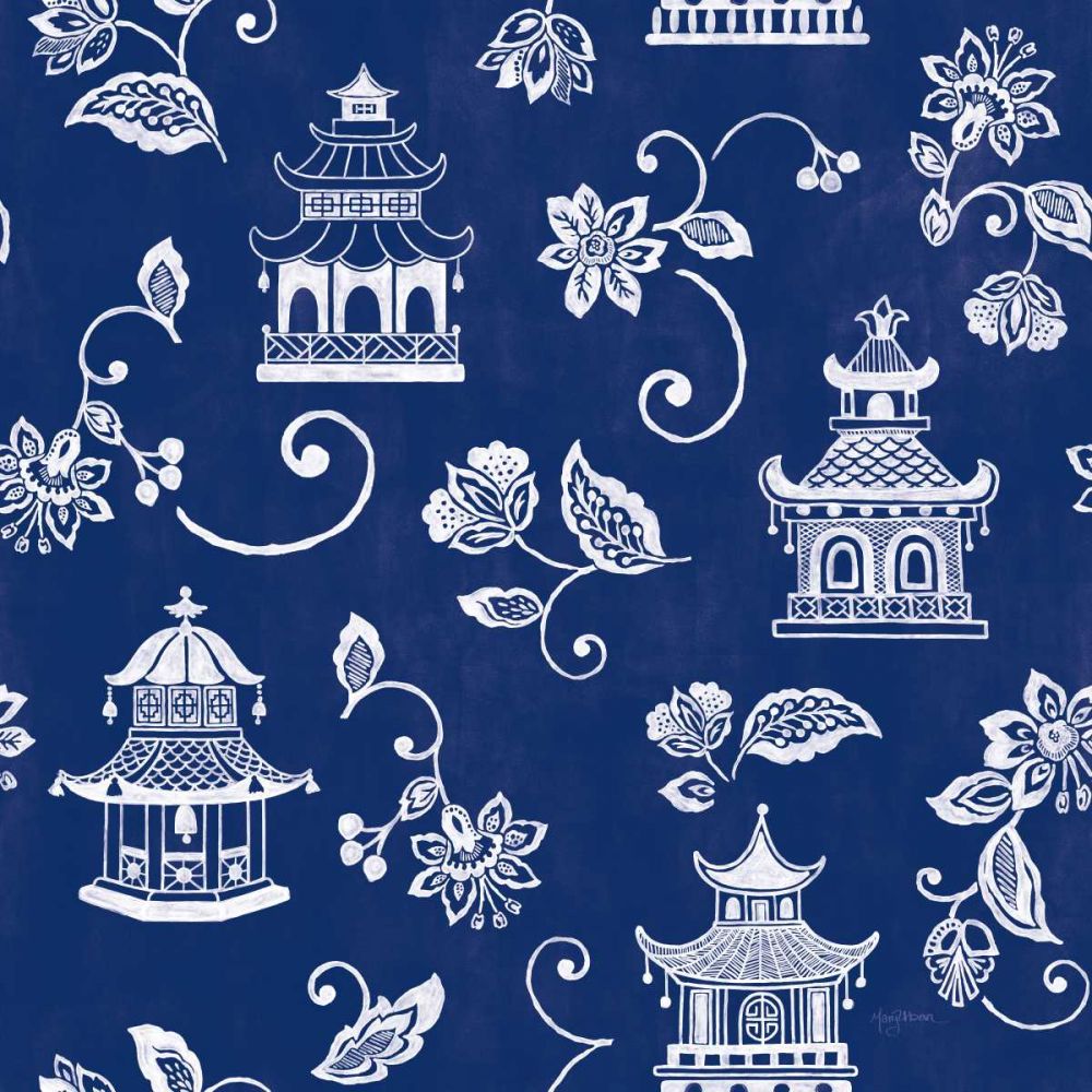 Everyday Chinoiserie Pattern VIA art print by Mary Urban for $57.95 CAD