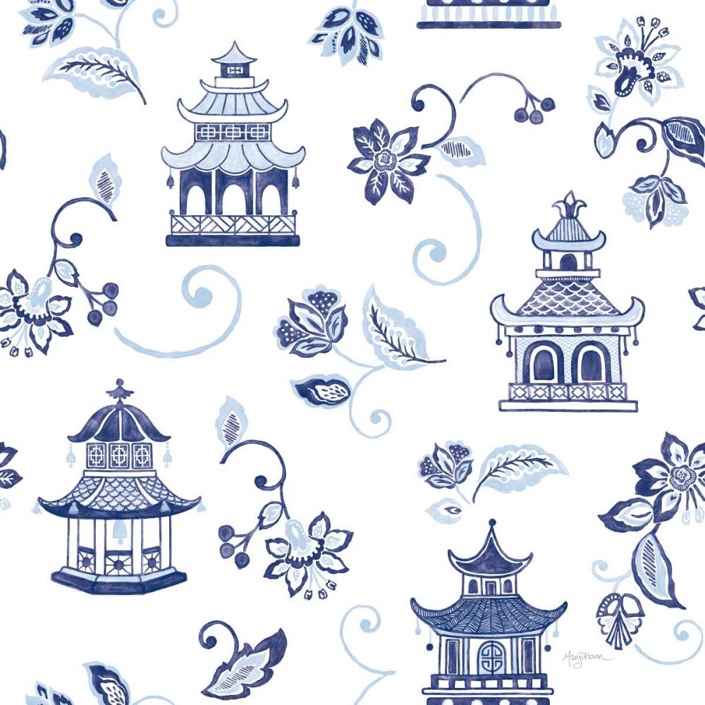 Everyday Chinoiserie Pattern VIC art print by Mary Urban for $57.95 CAD