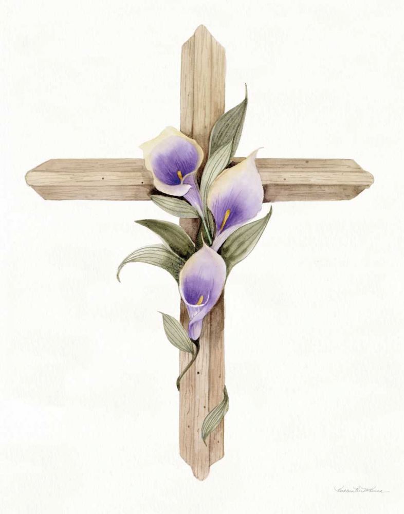 Easter Blessing Cross II art print by Kathleen Parr McKenna for $57.95 CAD