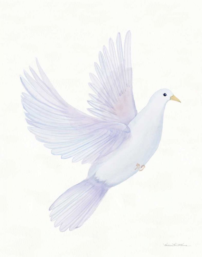 Easter Blessing Dove I art print by Kathleen Parr McKenna for $57.95 CAD