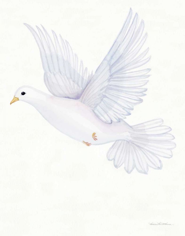 Easter Blessing Dove II art print by Kathleen Parr McKenna for $57.95 CAD