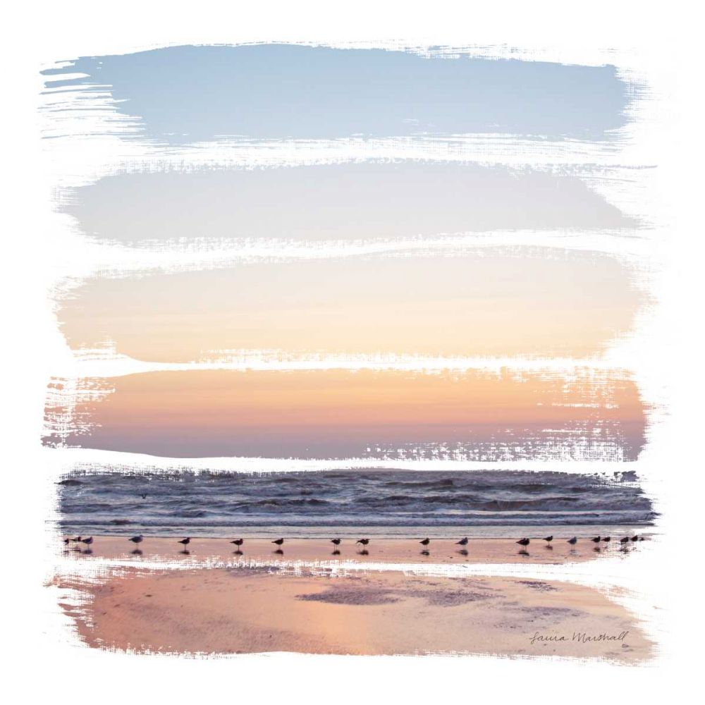 Sunset Stripes I art print by Laura Marshall for $57.95 CAD
