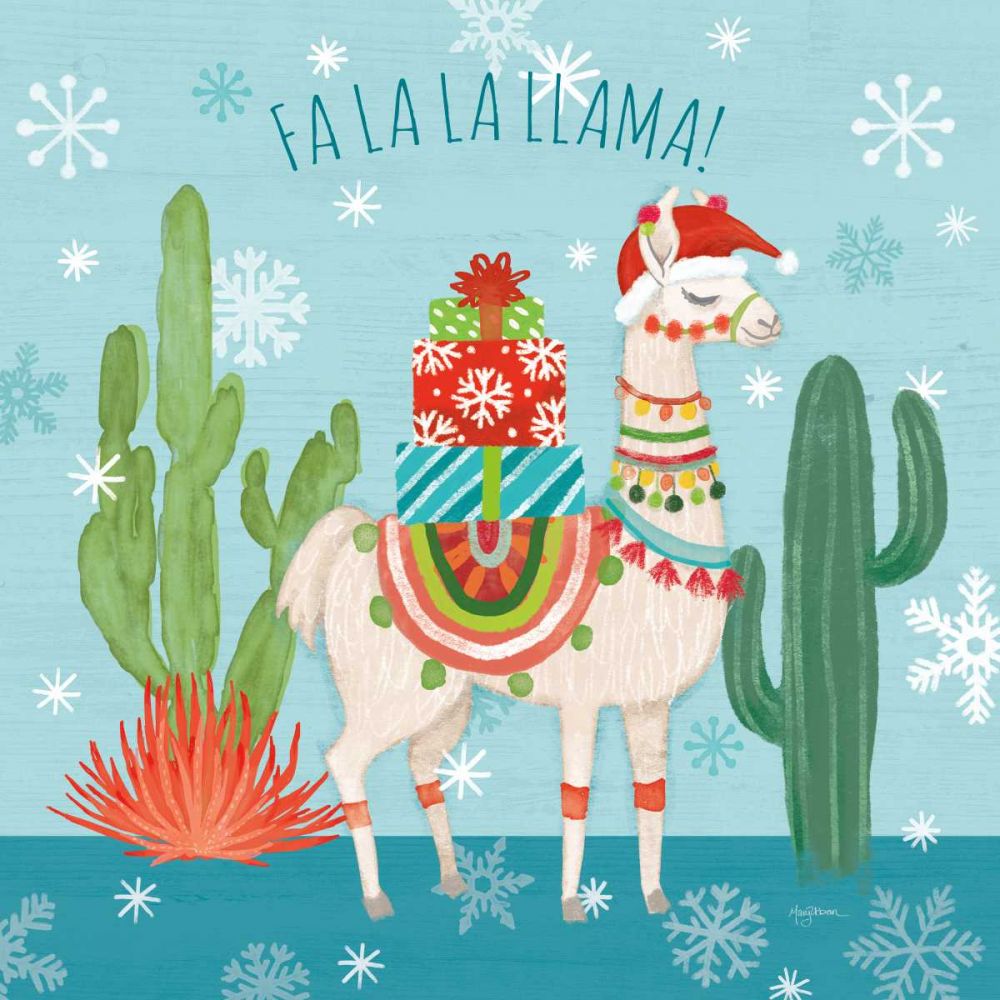 Lovely Llamas Christmas II art print by Mary Urban for $57.95 CAD