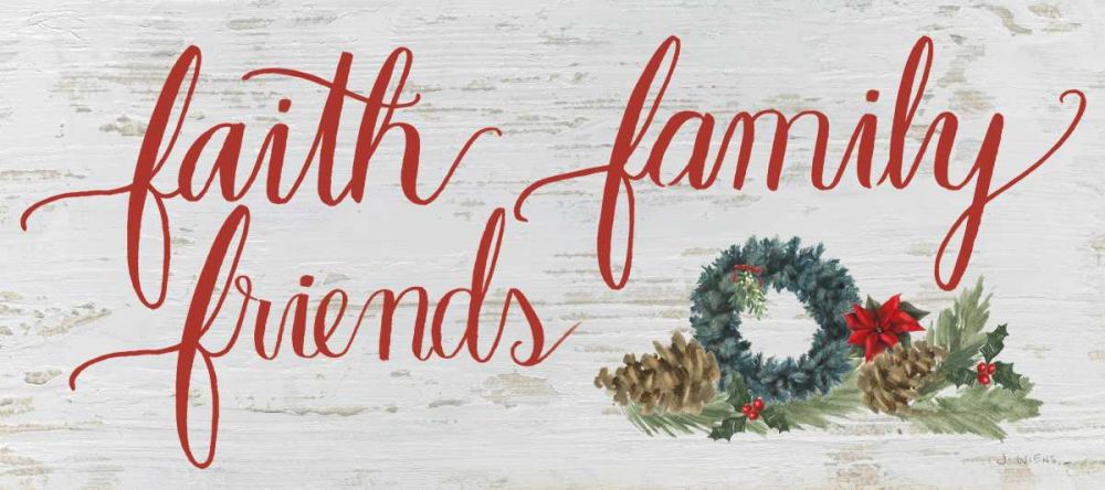 Christmas Holiday - Faith Family Friends v2 art print by James Wiens for $57.95 CAD