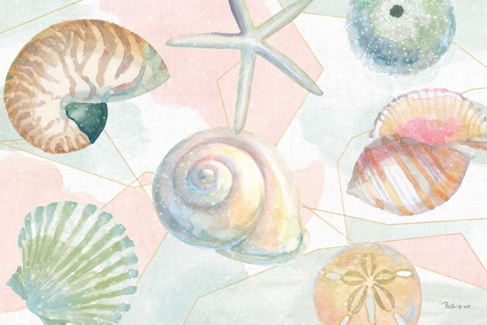 Watercolor Coast IV art print by Beth Grove for $57.95 CAD