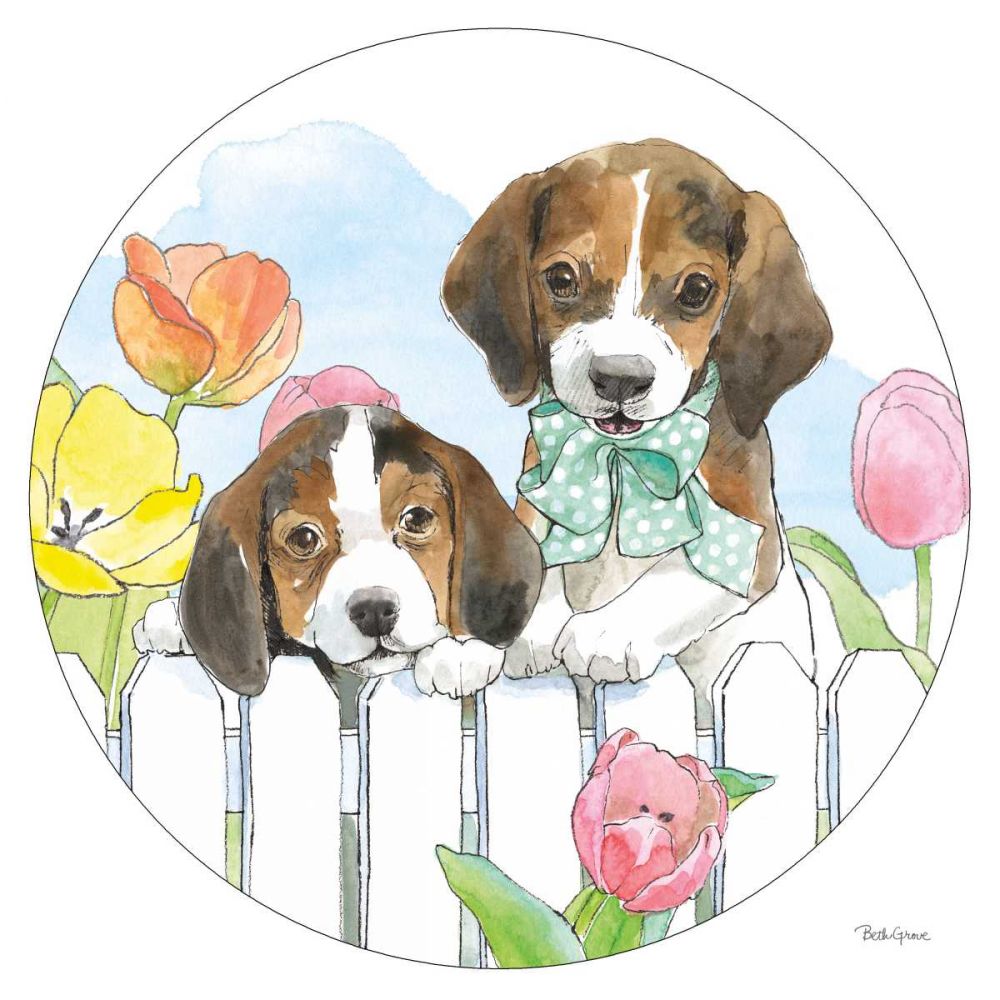 Easter Pups IX art print by Beth Grove for $57.95 CAD