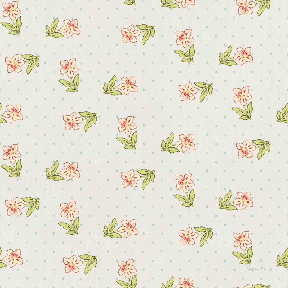 Cottage Roses Pattern IA art print by Sue Schlabach for $57.95 CAD