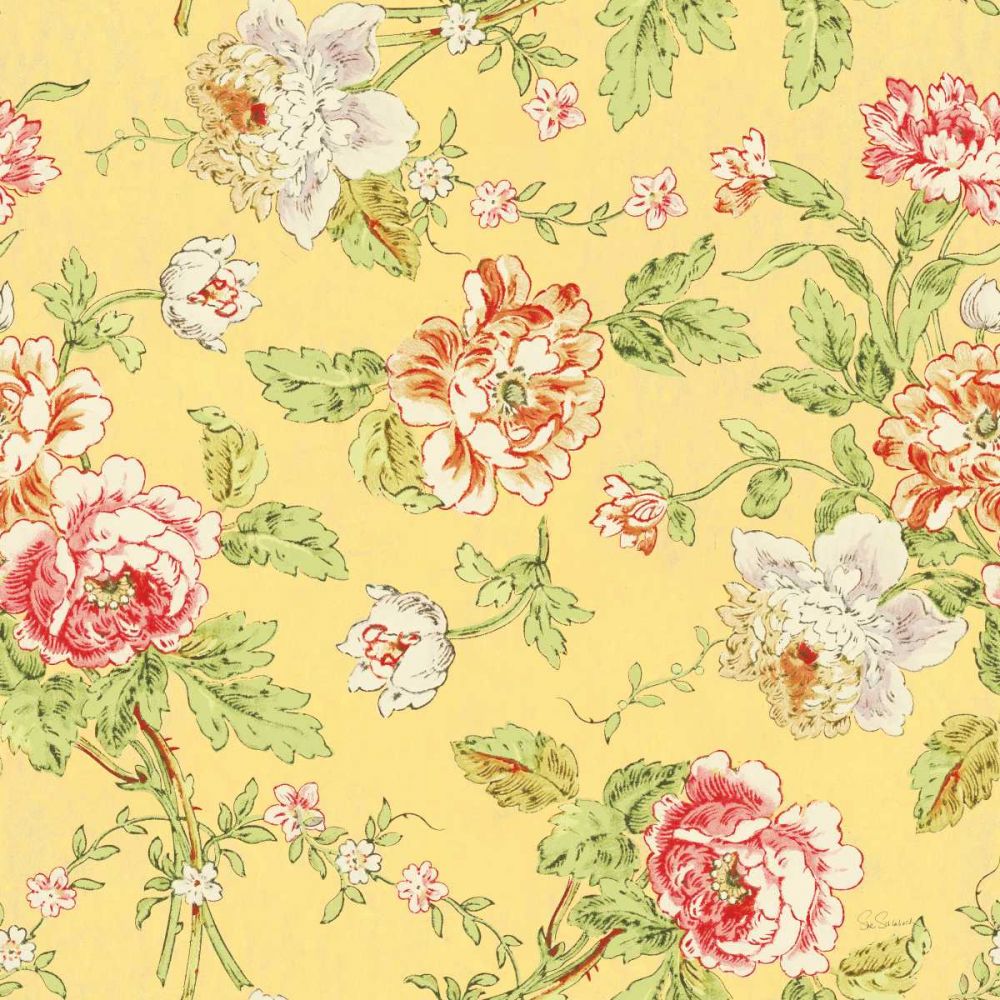 Cottage Roses Pattern IIIB art print by Sue Schlabach for $57.95 CAD