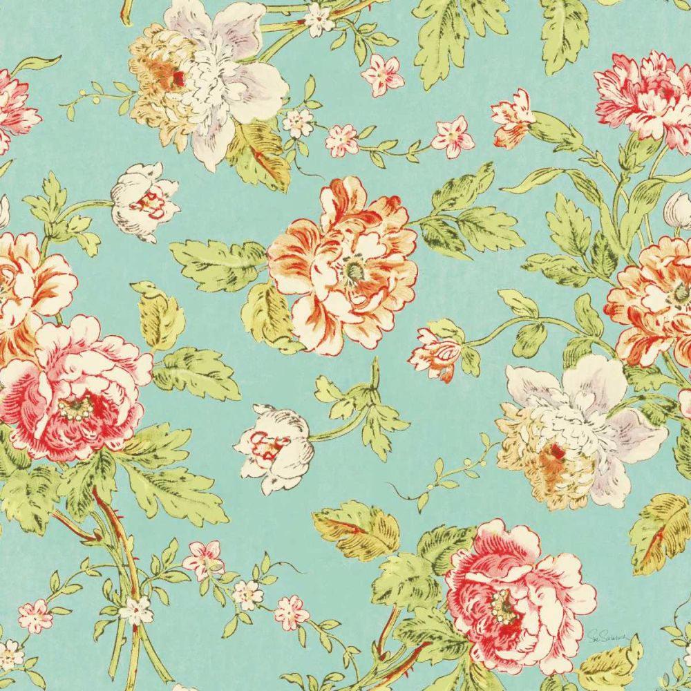 Cottage Roses Pattern IIID art print by Sue Schlabach for $57.95 CAD