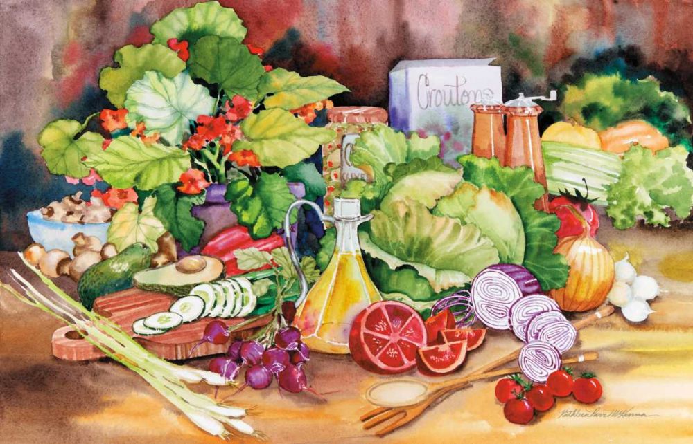 Garden Salad art print by Kathleen Parr McKenna for $57.95 CAD