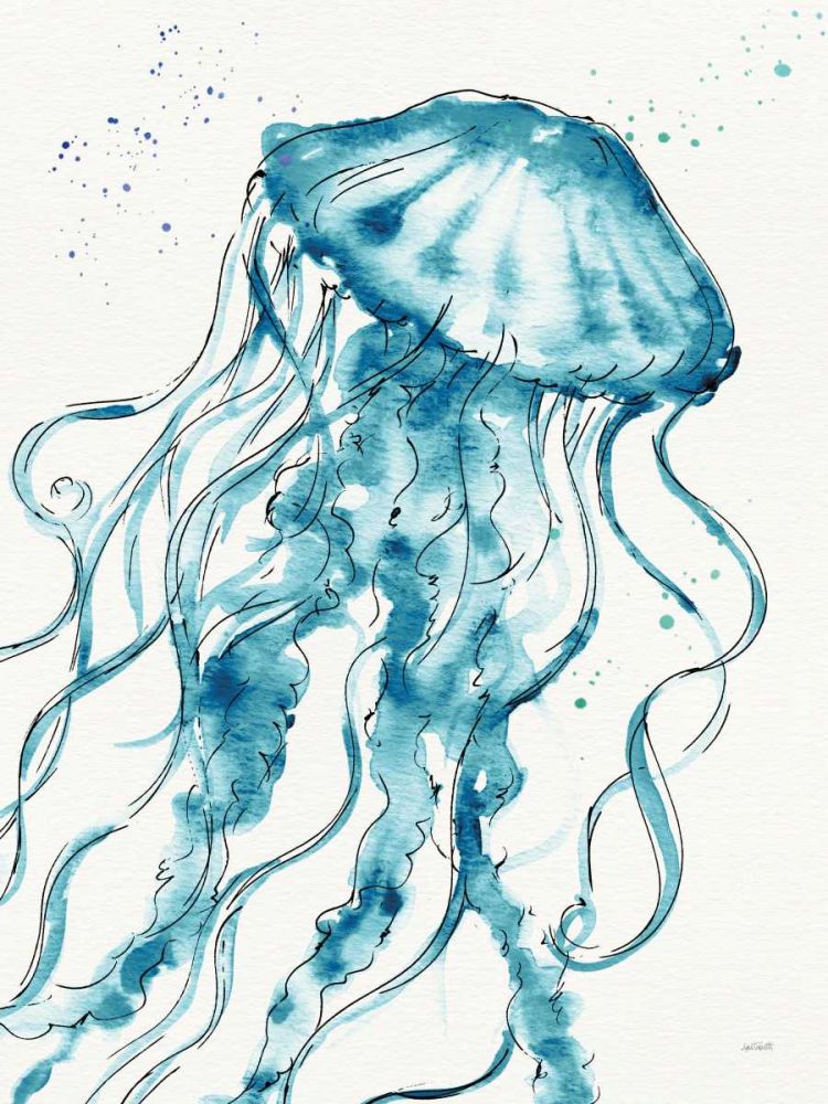 Deep Sea X v2 Teal art print by Anne Tavoletti for $57.95 CAD